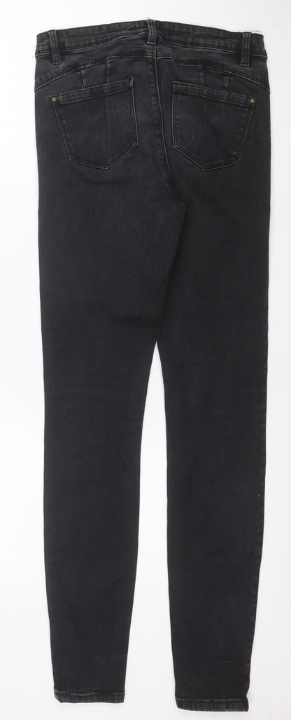 Denim Co. Womens Black Skinny Jeans Size 12 Slim Fit Stretch Denim