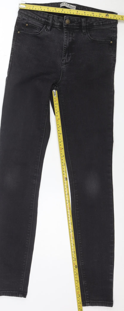 Denim Co. Womens Black Skinny Jeans Size 12 Slim Fit Stretch Denim