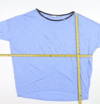Atmosphere Women Blue XL Relaxed Fit Short Sleeve Jersey T-Shirt