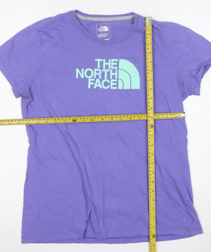 The North Face Women's Purple Classic Fit Cotton T-Shirt Size L