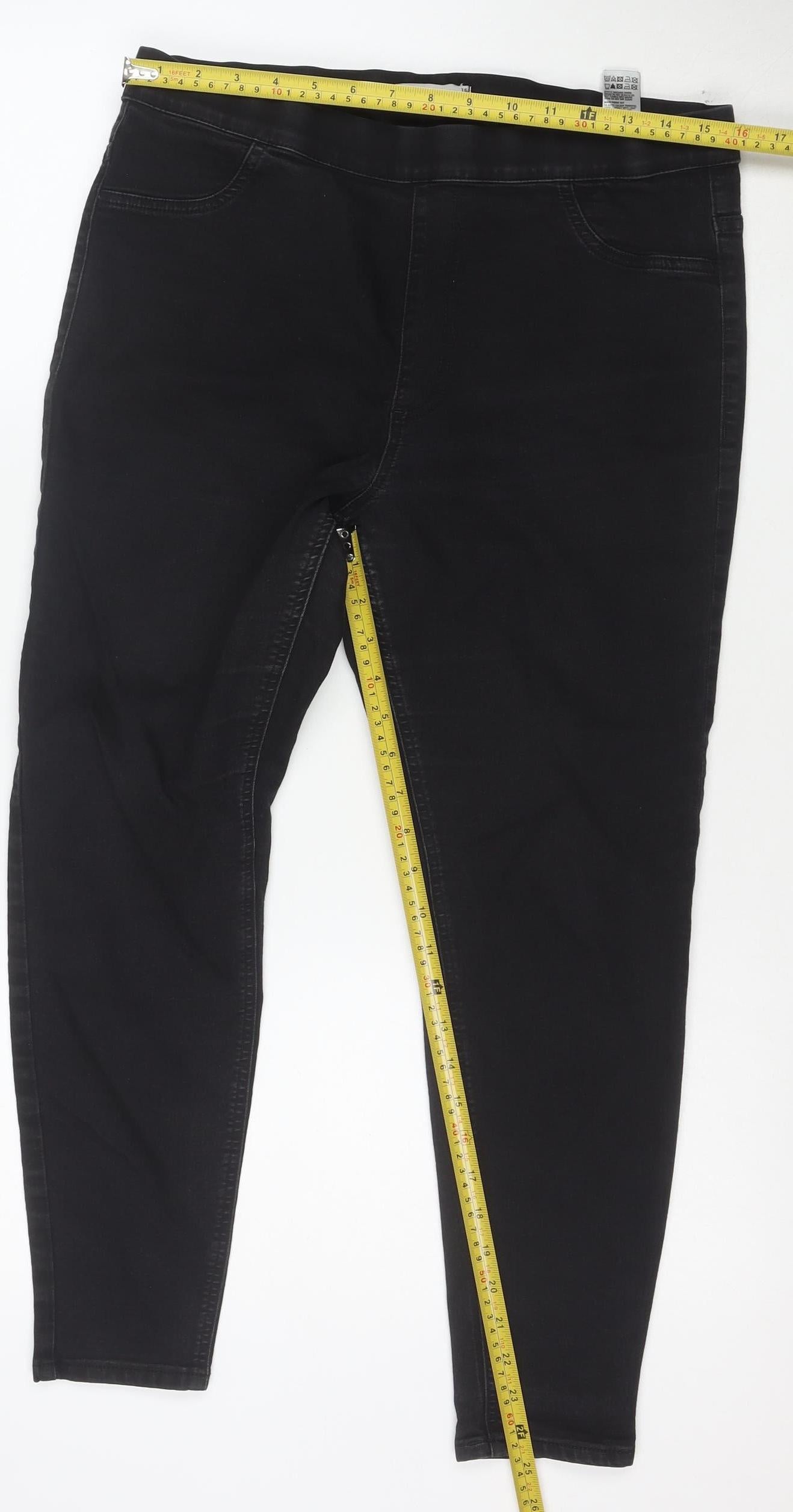 Marks and Spencer Women’s Black Jegging Jeans Size 16 Short Stretch Denim