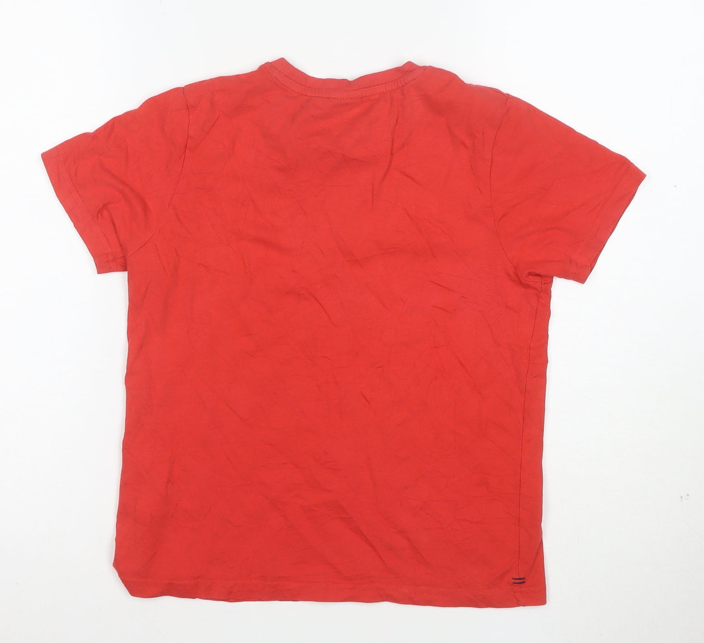 Slazenger Boys Red Short Sleeve Crew Neck Cotton T-Shirt 9-10 Years