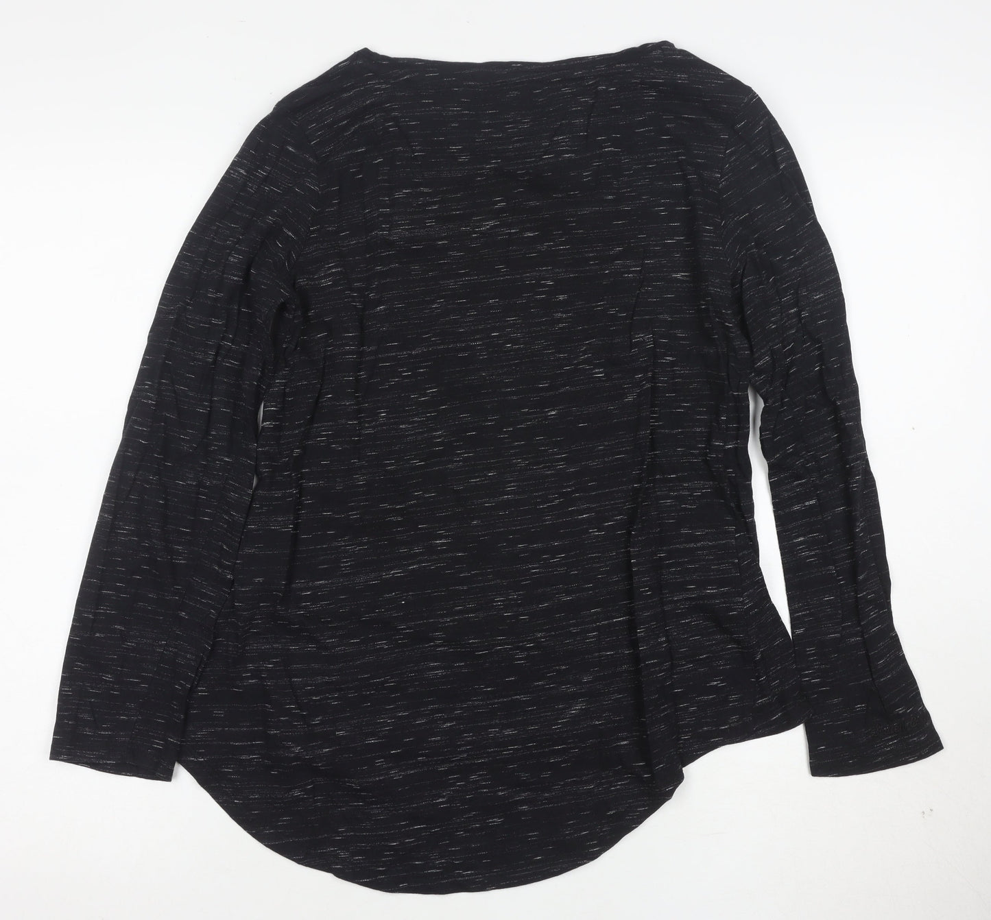 SoulCal & Co Womens Black Long Sleeve Graphic T-Shirt Size 12