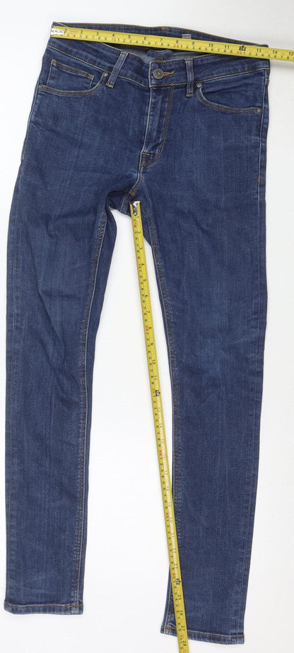 ASOS Womens Blue Skinny Jeans W30 L30 Stretch Denim Classic Fit
