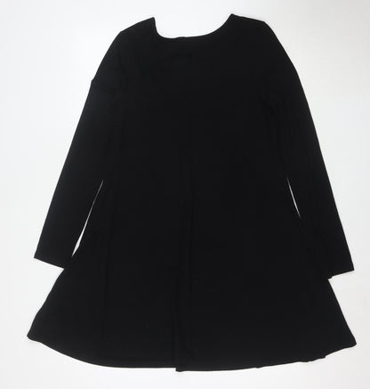 Old Navy Women’s Black Jersey A-Line Dress Size M Long Sleeve