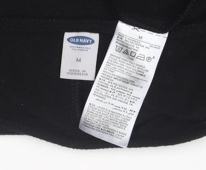 Old Navy Women’s Black Jersey A-Line Dress Size M Long Sleeve