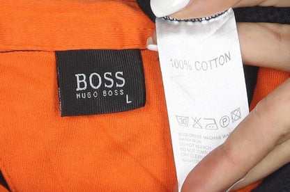 Hugo Boss Men's Multicoloured Cotton Short Sleeve Polo Shirt L