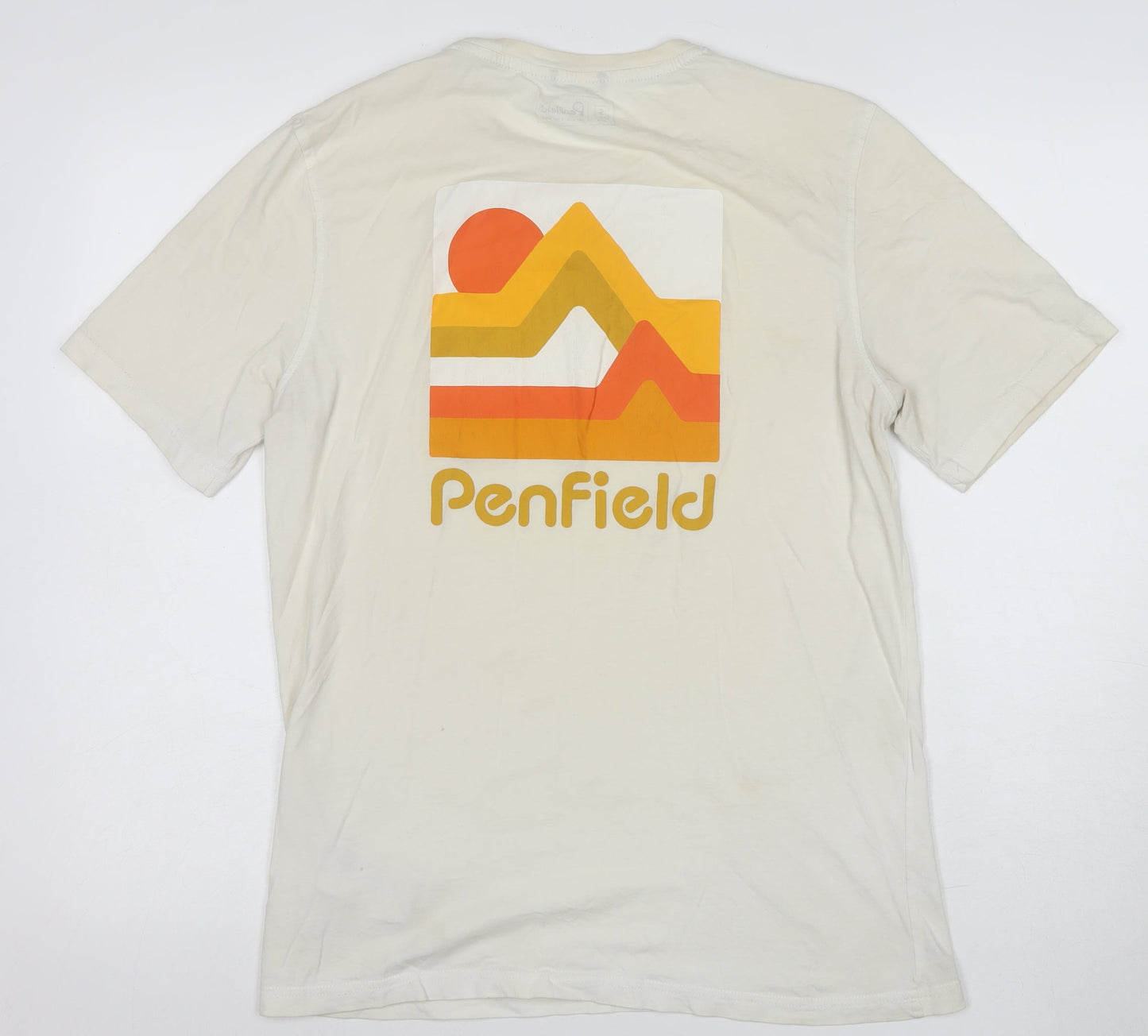 Penfield Men's Beige Graphic Print Cotton T-Shirt Size S