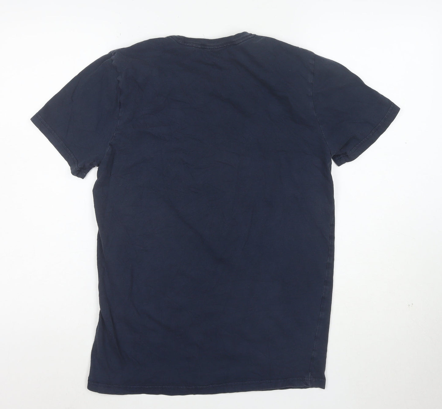 Oakley Men's Blue Slim Fit Graphic Cotton T-Shirt M