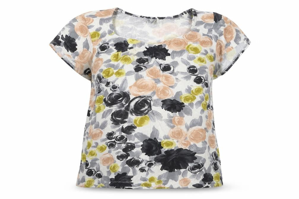 Wallis Women's Multicoloured Floral Viscose T-Shirt Size 14
