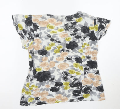 Wallis Women's Multicoloured Floral Viscose T-Shirt Size 14