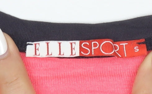 ELLE SPORT Women's Black Racerback Tank Top Size 10 Slim Fit