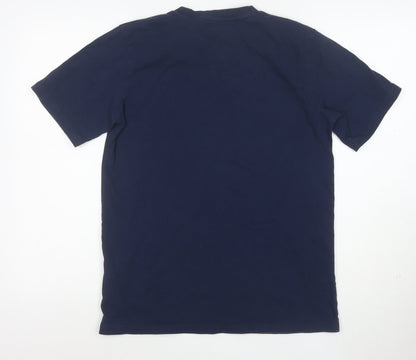 Berghaus Men's Blue Short Sleeve Organic Cotton Logo T-Shirt M