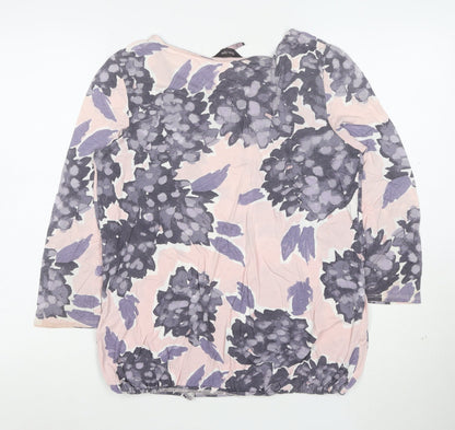 Next Easy Light Women's Multicoloured Floral Jersey Blouse Size 10