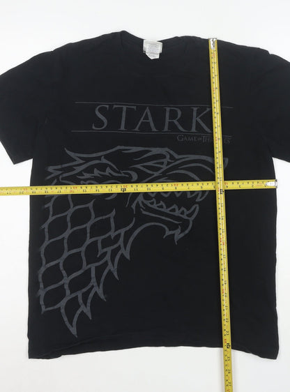 Game of Thrones Women's Black House Stark T-Shirt Size M