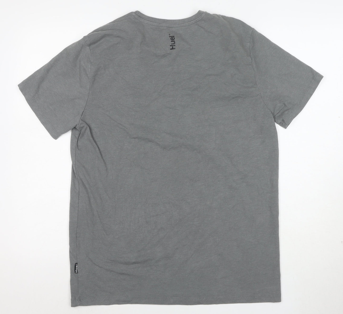Huel Men's Grey XL Crew Neck Short Sleeve T-Shirt