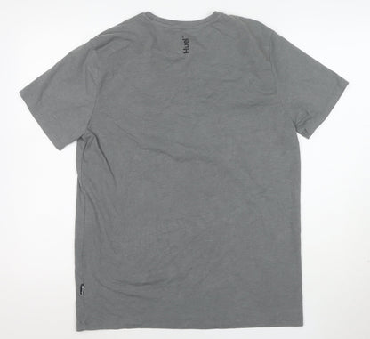Huel Men's Grey XL Crew Neck Short Sleeve T-Shirt