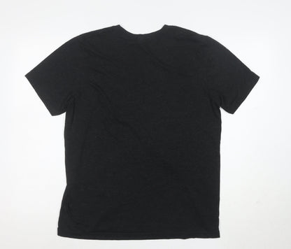 Bella+Canvas Women’s Black Music Graphic T-Shirt Size L