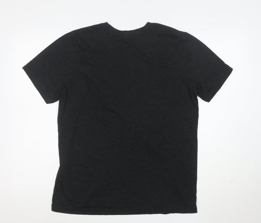 Bella+Canvas Women’s Black Music Graphic T-Shirt Size L