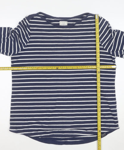 Fat Face Women’s Blue Striped Long Sleeve Breton T-Shirt Size 16