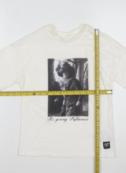 Harry Potter Boys White 7-8 Years Graphic Short Sleeve T-Shirt