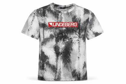 J.Lindeberg Men's Multicoloured Palm Print Cotton T-Shirt L