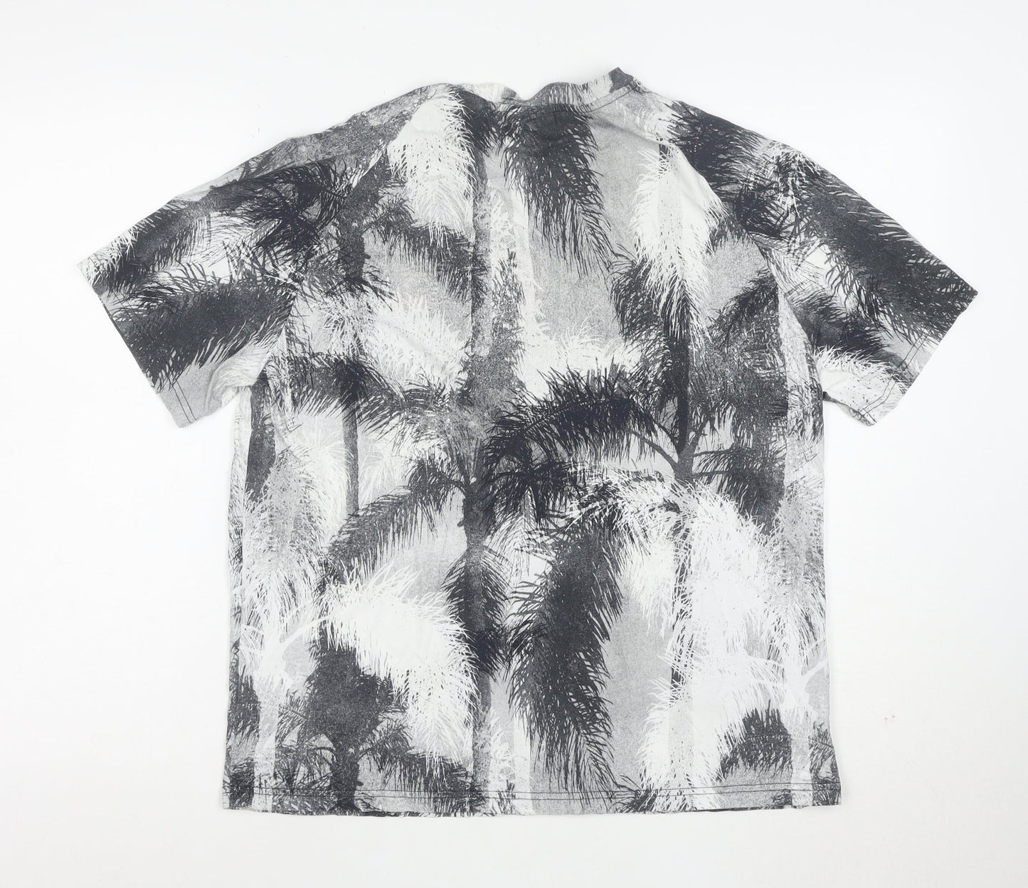 J.Lindeberg Men's Multicoloured Palm Print Cotton T-Shirt L