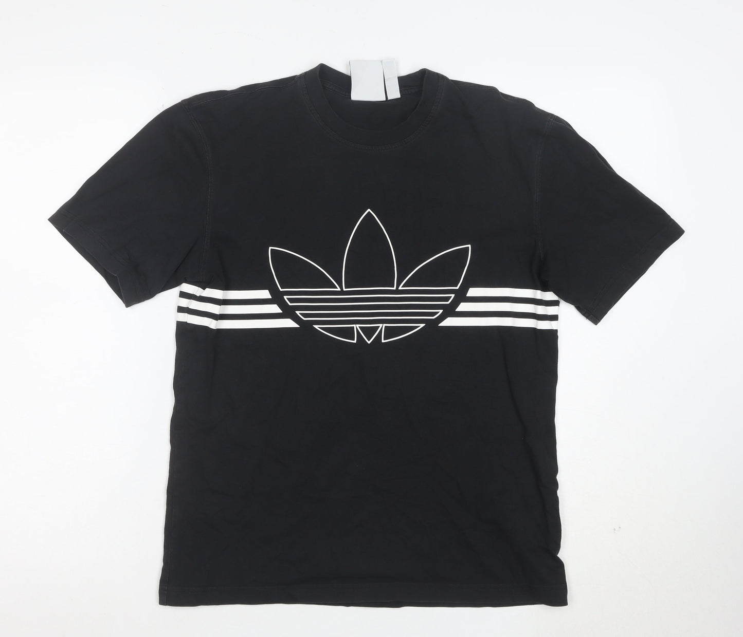 Adidas Men's Black XS Trefoil Logo Short Sleeve Cotton T-Shirt