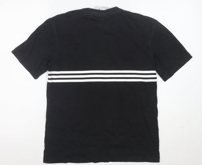 Adidas Men's Black XS Trefoil Logo Short Sleeve Cotton T-Shirt