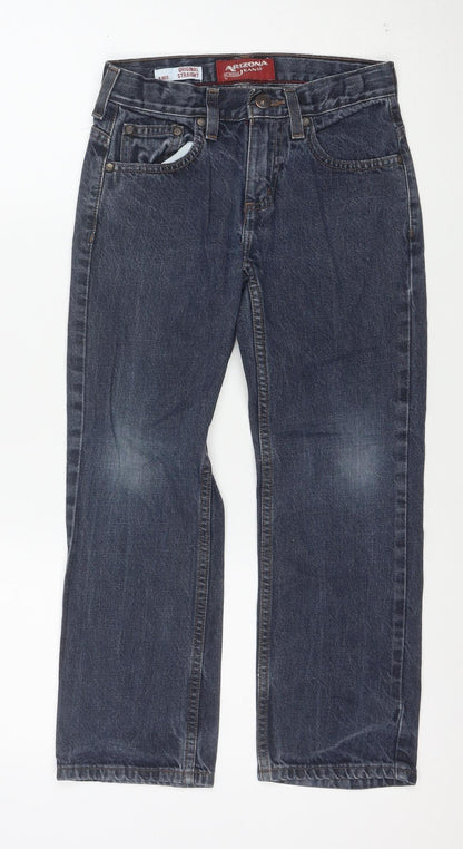 Arizona Jean Co. Womens Blue Straight Leg Denim Jeans Size 8 Regular