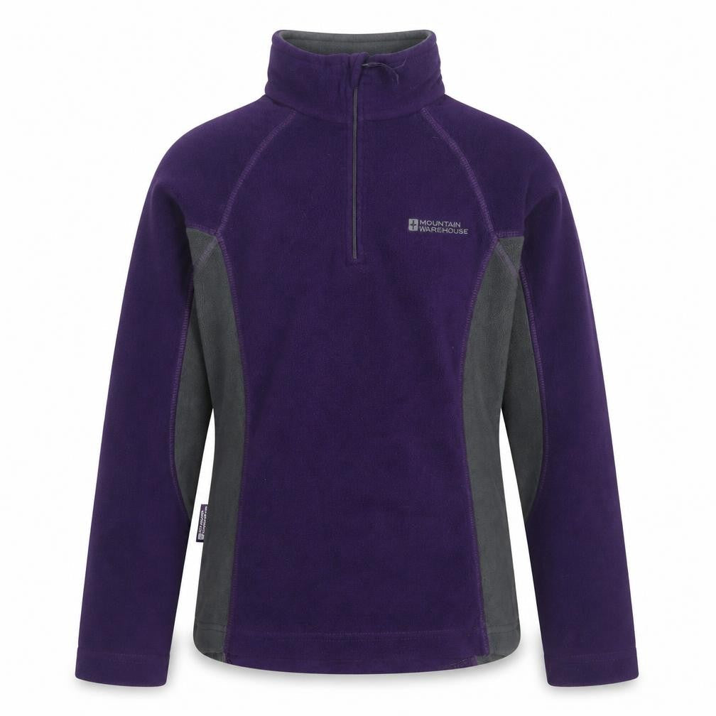 Mountain Warehouse Womens Purple Fleece Pullover Size UK 6 Outdoor Layer