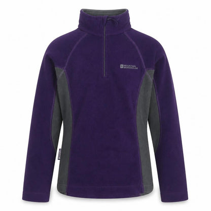 Mountain Warehouse Womens Purple Fleece Pullover Size UK 6 Outdoor Layer