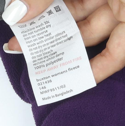 Mountain Warehouse Womens Purple Fleece Pullover Size UK 6 Outdoor Layer
