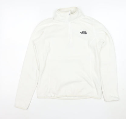 The North Face Women's White Fleece Pullover Sweatshirt S