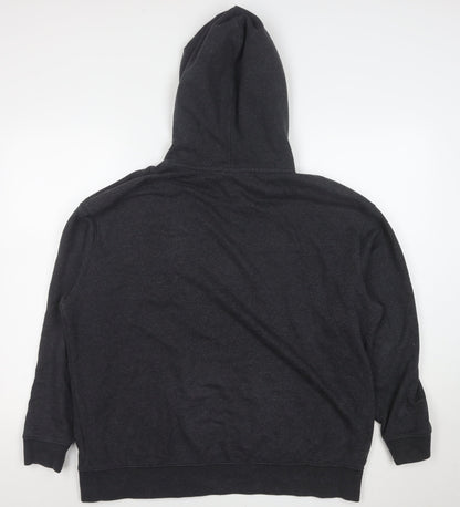 Nike Women's Black M Pullover Hoodie Cotton Blend Casual Sweatshirt