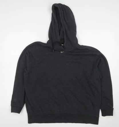 Nike Women's Black M Pullover Hoodie Cotton Blend Casual Sweatshirt