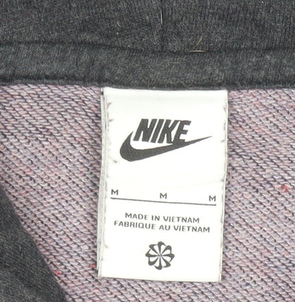 Nike Women's Black M Pullover Hoodie Cotton Blend Casual Sweatshirt