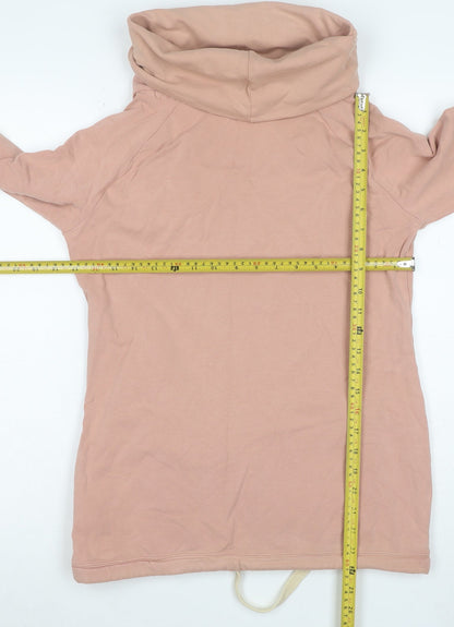 Next Women Pink Long Sleeve Cowl Neck Pullover Hoodie Size 10