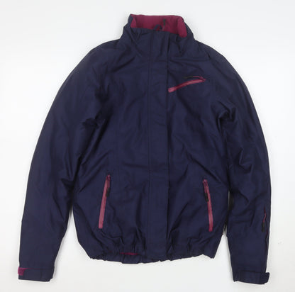 Crivit Womens Blue Waterproof Windproof Full Zip Jacket Size 8