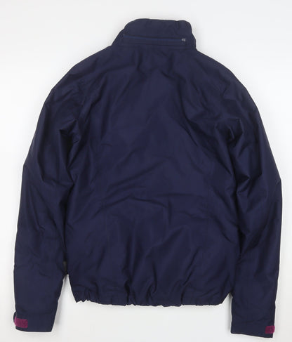 Crivit Womens Blue Waterproof Windproof Full Zip Jacket Size 8