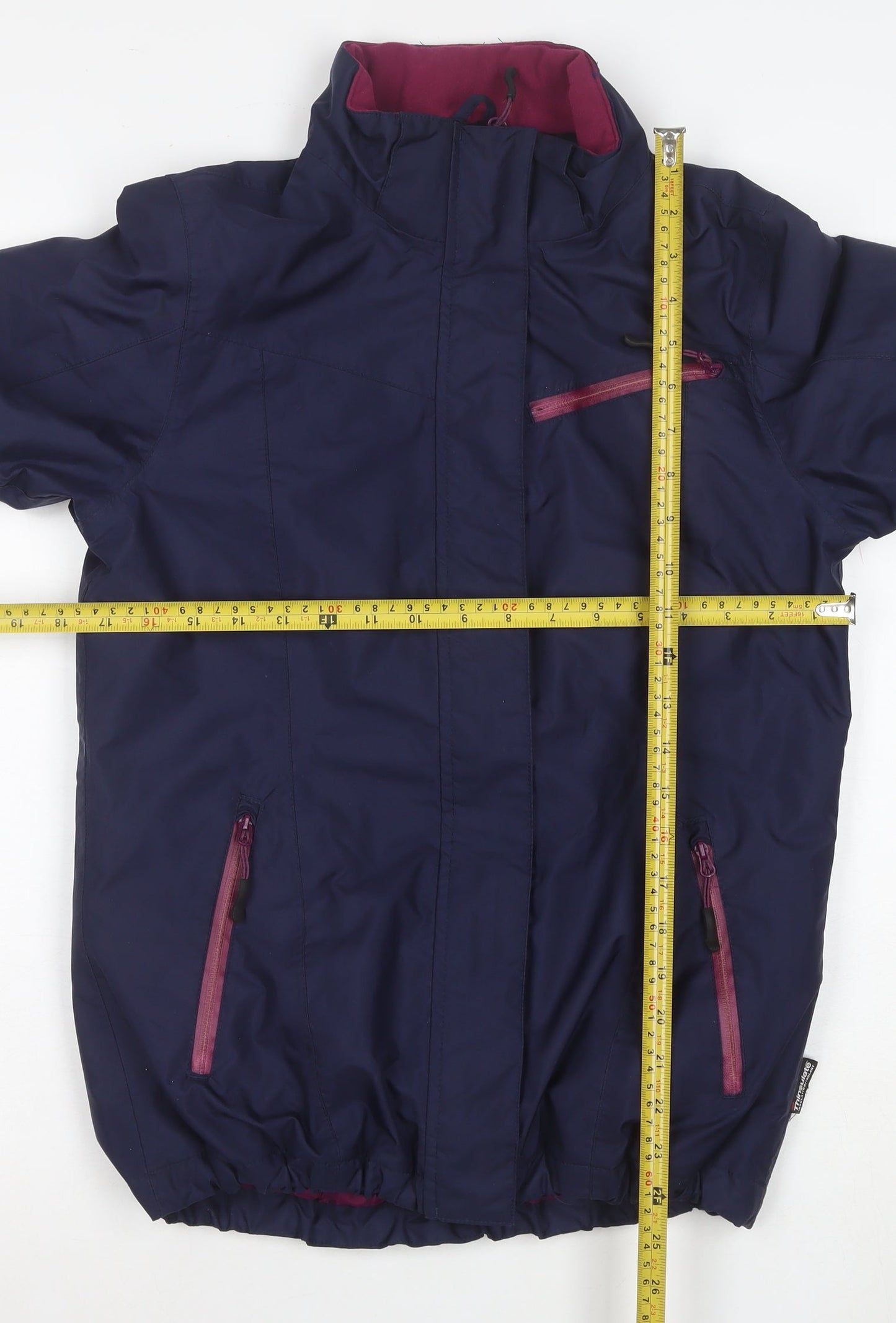 Crivit Womens Blue Waterproof Windproof Full Zip Jacket Size 8