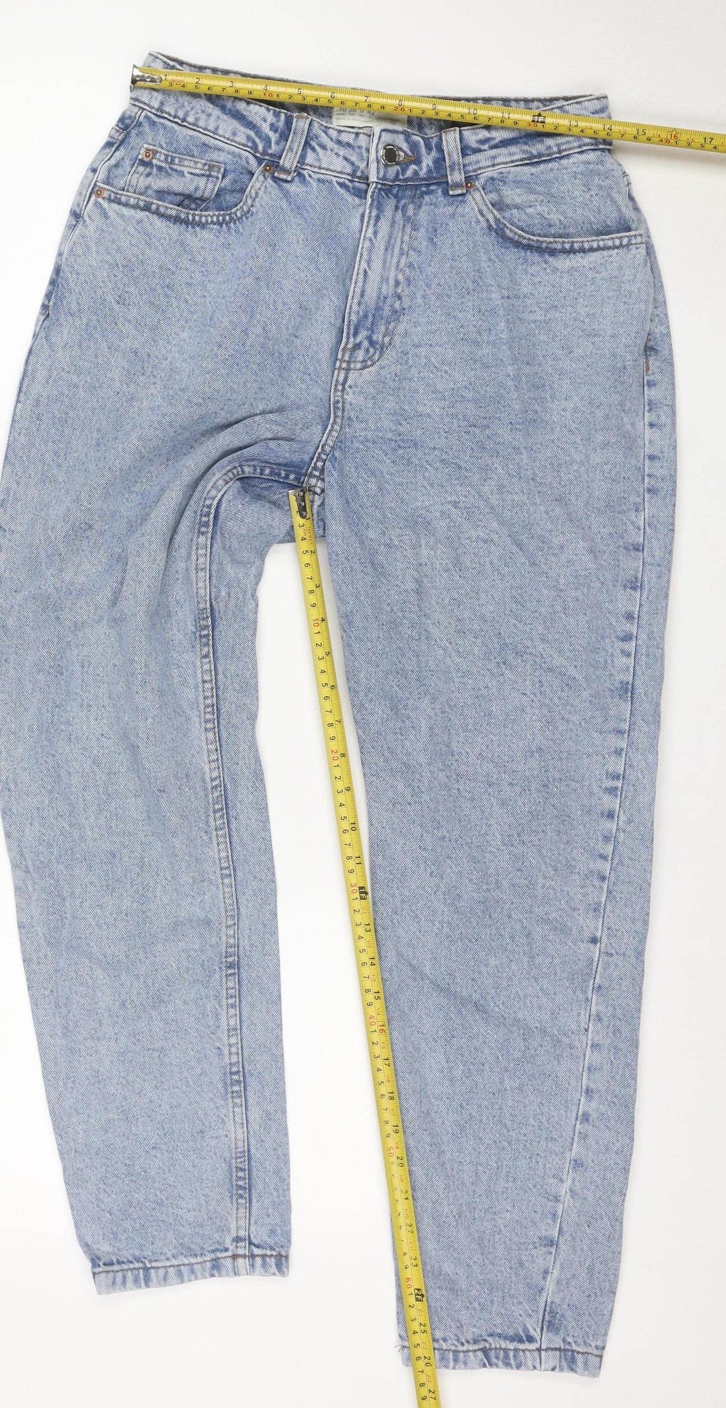 Primark Women’s Blue Mom Jeans Size 10 High Waist Denim