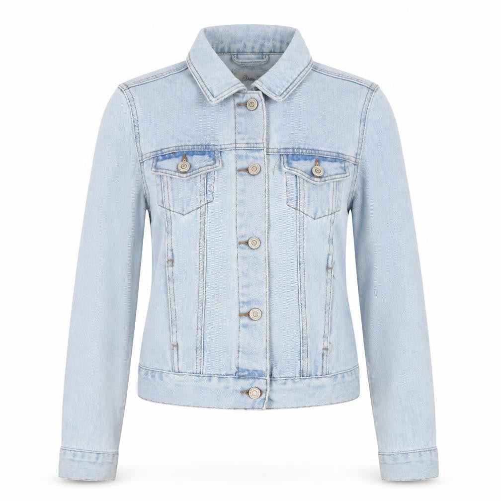 Denim Co Womens Blue Size 8 Regular Fit Basic Denim Jacket