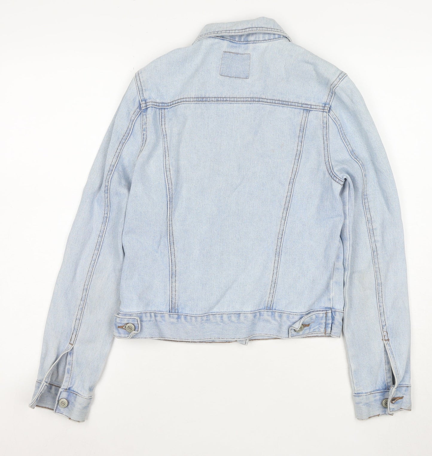 Denim Co Womens Blue Size 8 Regular Fit Basic Denim Jacket