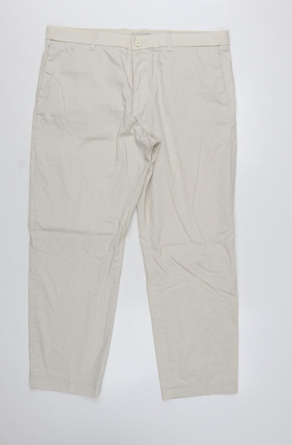 Marks and Spencer Men’s Beige 36R Chino Trousers Regular Fit