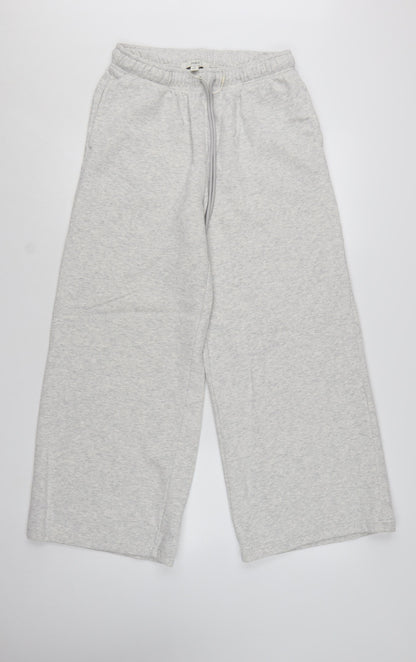Marks and Spencer Women's Grey Size 12 Wide-Leg Sweatpants