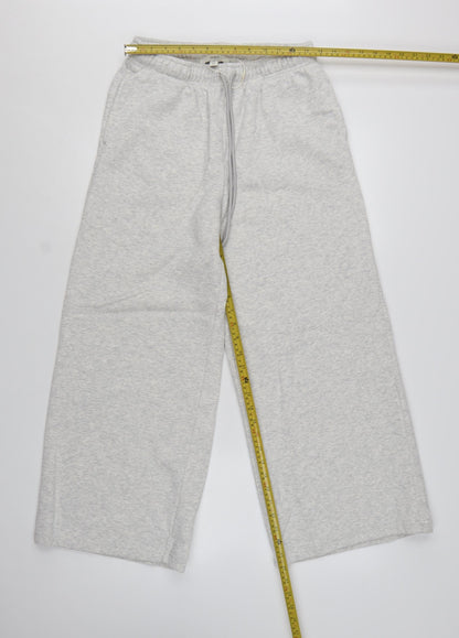 Marks and Spencer Women's Grey Size 12 Wide-Leg Sweatpants