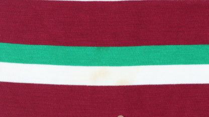Halbro Men's Multicoloured Rugby Polo Shirt Size L Striped Vintage
