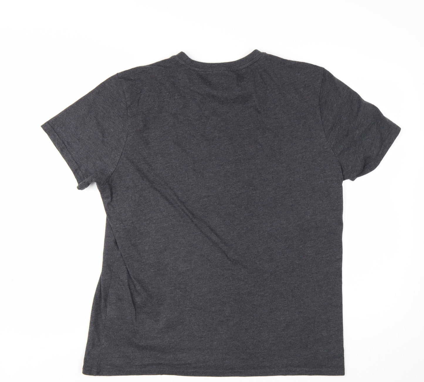 Liverpool FC Men's Grey LFC Graphic Cotton Blend T-Shirt Size L