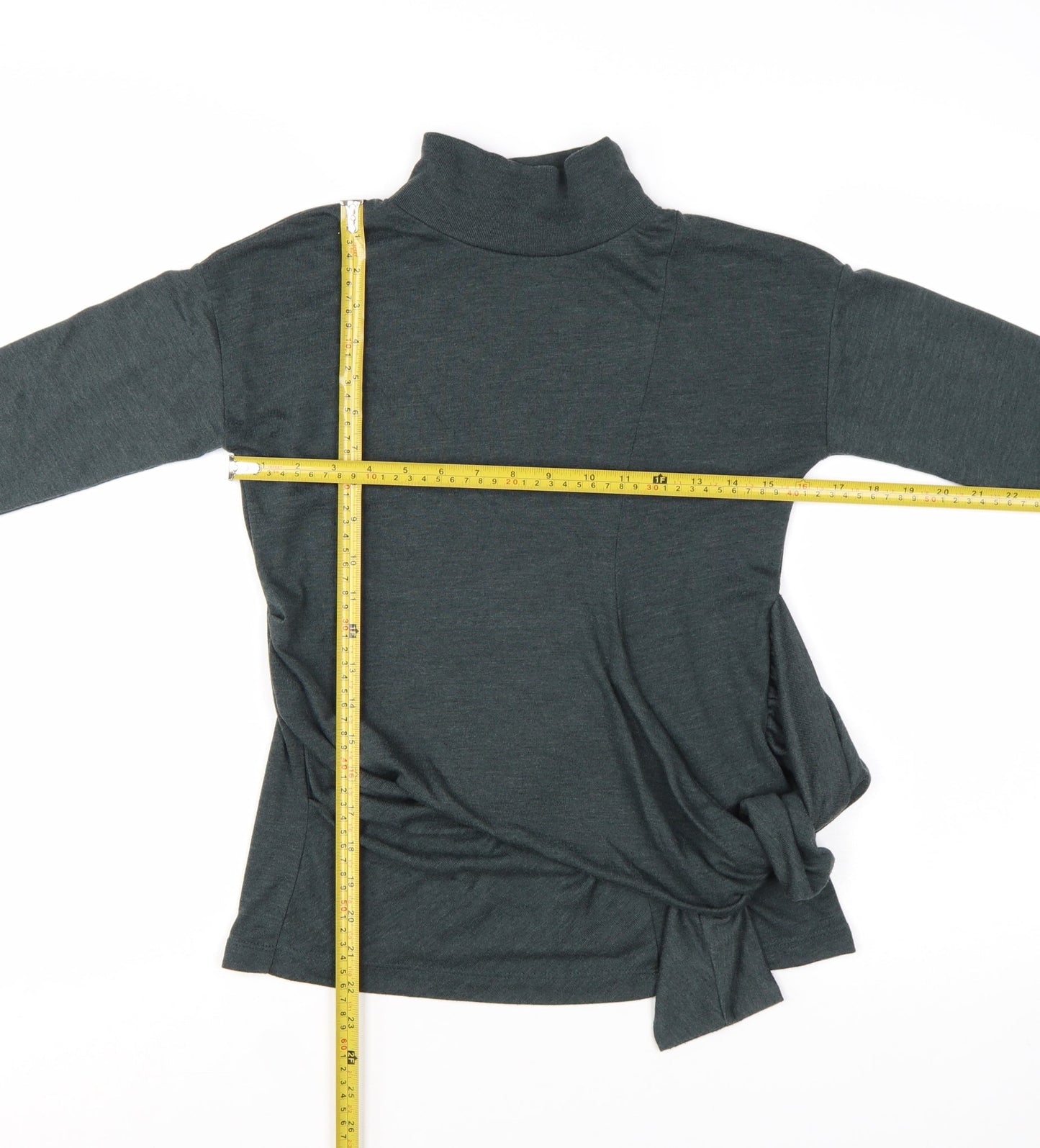 Great Plains Women’s Grey Roll Neck Tie Pullover Jumper XS